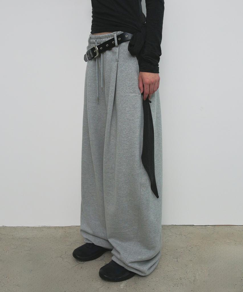 Saendeulig Overfit Sweat Pants_Melange Gray