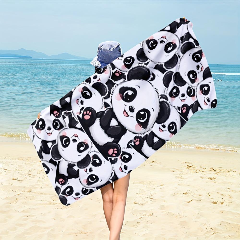 1PC Lion Beach Towel Animal Pattern Tiger Wolf Panda Highland Cow Perfect Gifts Quick-Dry Towel For Bath Yoga Tourism Swimming