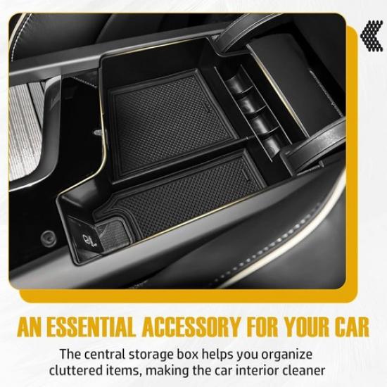 Armrest Storage Box Central Console Tray Holder Fits Volvo XC60 XC90 S60 S90 US