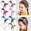 1pcs Multi-layer Sequins Mermaid Headbands for Girls Rainbow Mermaid Pearls Hair Bands Handmade Headwear Baby Hair Accessories