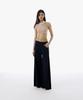 CURRENT Pleated Wide Pin Stripe Pants [Dark Navy]