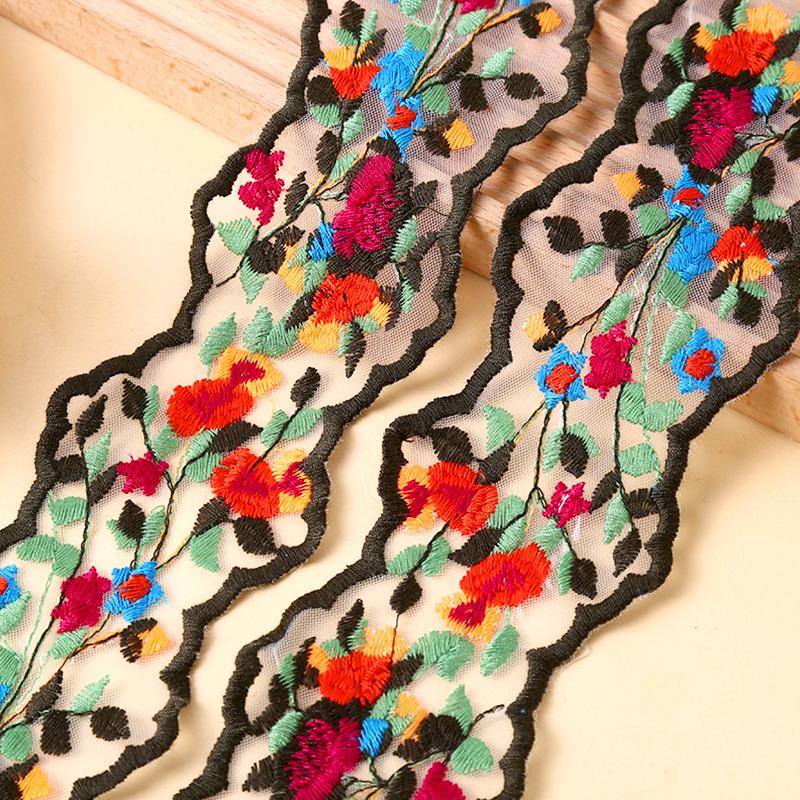 1Pc Hair Accessories Fashion Gift Wrap Rural Style Clothing Accessories Bohemia Embroidered Ribbon Handmade Materials