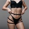 Sexy Women PU Leather Garter Belt Gothic Style Bondage Lingerie Body Harness Accessory for Women's Thigh Sex Decoration