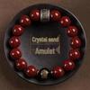 Cinnabar Crystal Bead Bracelet: Men's & Women's Year of the Tiger Good Luck Charm, High-End Gift Jewelry
