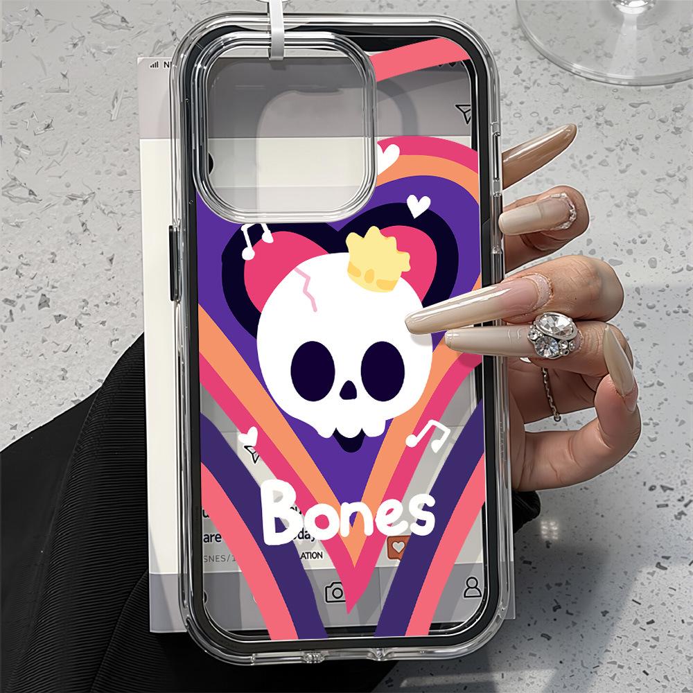 

Halloween Personality Skeleton iPhone 17 Pro Max/16/15 Pro Large Hole Drop-proof Phone Case iPhone 15 Pro Max