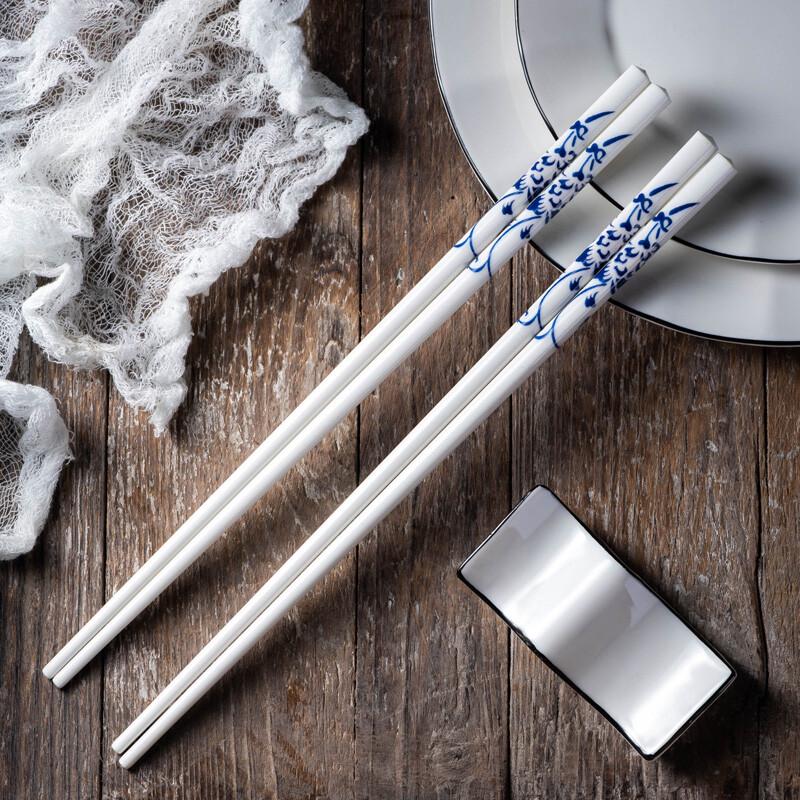 Youlaifu 10er-Set Chinesische Keramik-Essstäbchen