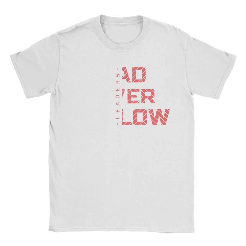 leader never follow leaders TShirts Men  Creative Pure Cotton Tee Shirt Crewneck Short Sleeve T Shirt Plus Size Tops
