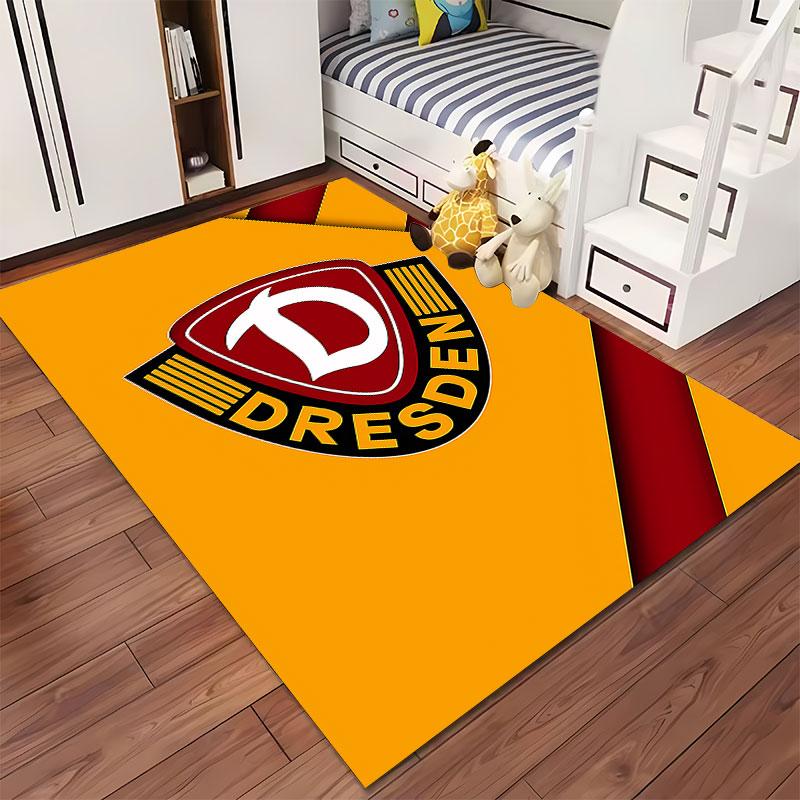 "Dresden Logo Yellow Carpet" suitable as a non-slip mat for the living room or bedroom sofa