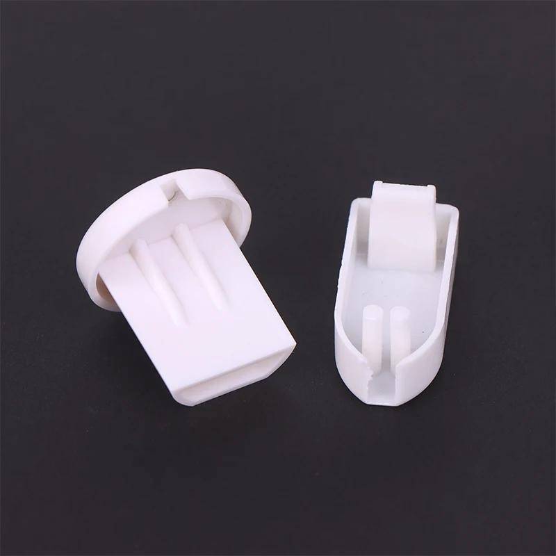 Bundle of 5 PVC Sealing Caps for Roller Blinds; Plastic Bottom Rail End Caps; Non-Slip Curtain Track Fixtures