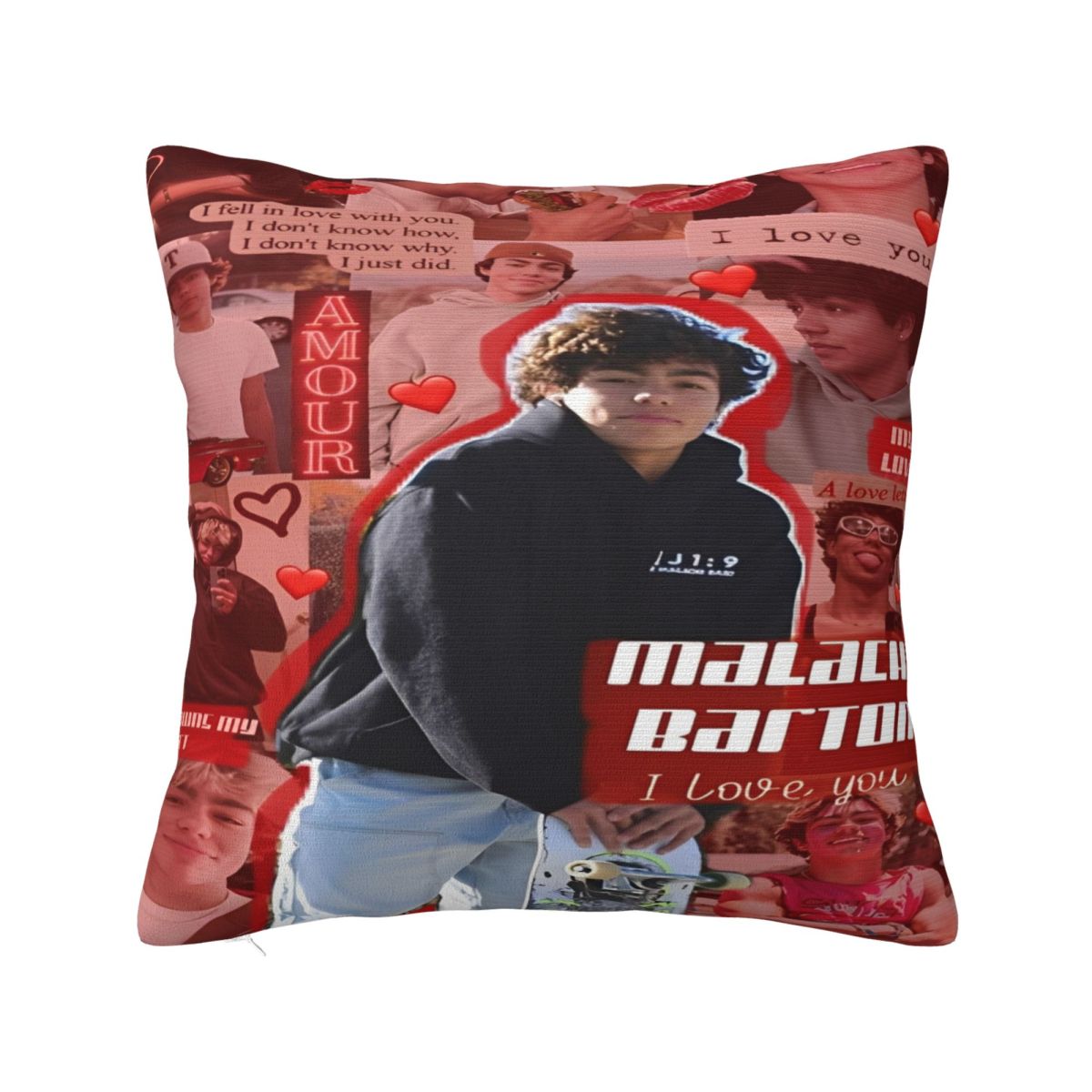 Sofa Decorations Malachi Barton Pillowcases Accessories Pillow Cover Zippered Multi-Size 12x12Inch