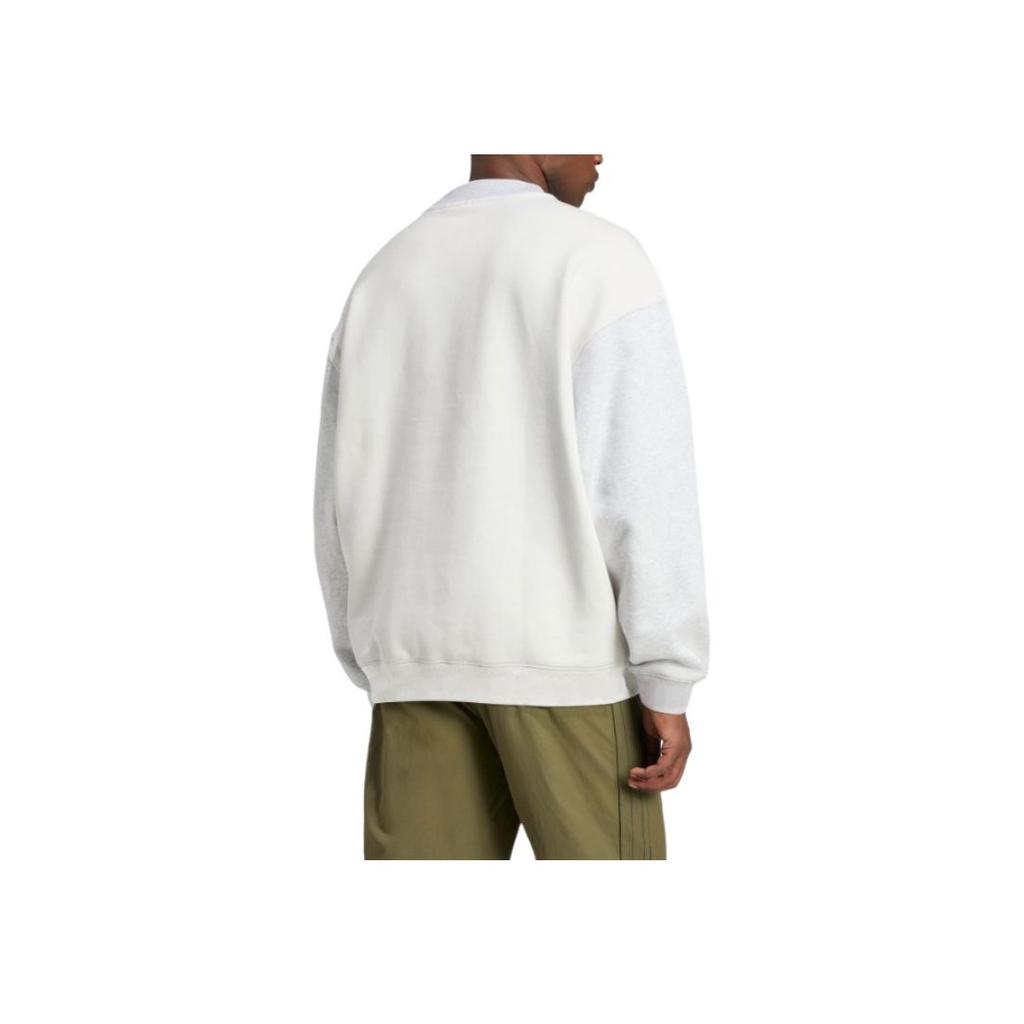 adidas Mikina s kulatým výstřihem s logem Originals, s dlouhým rukávem, pánská mikina, bílá IX6755