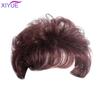 3D Bangs Replacement Piece Hair Covering White Hair Natural Black Color Curly Hair Wig Fashion Short Resistant Synthetic Wigs