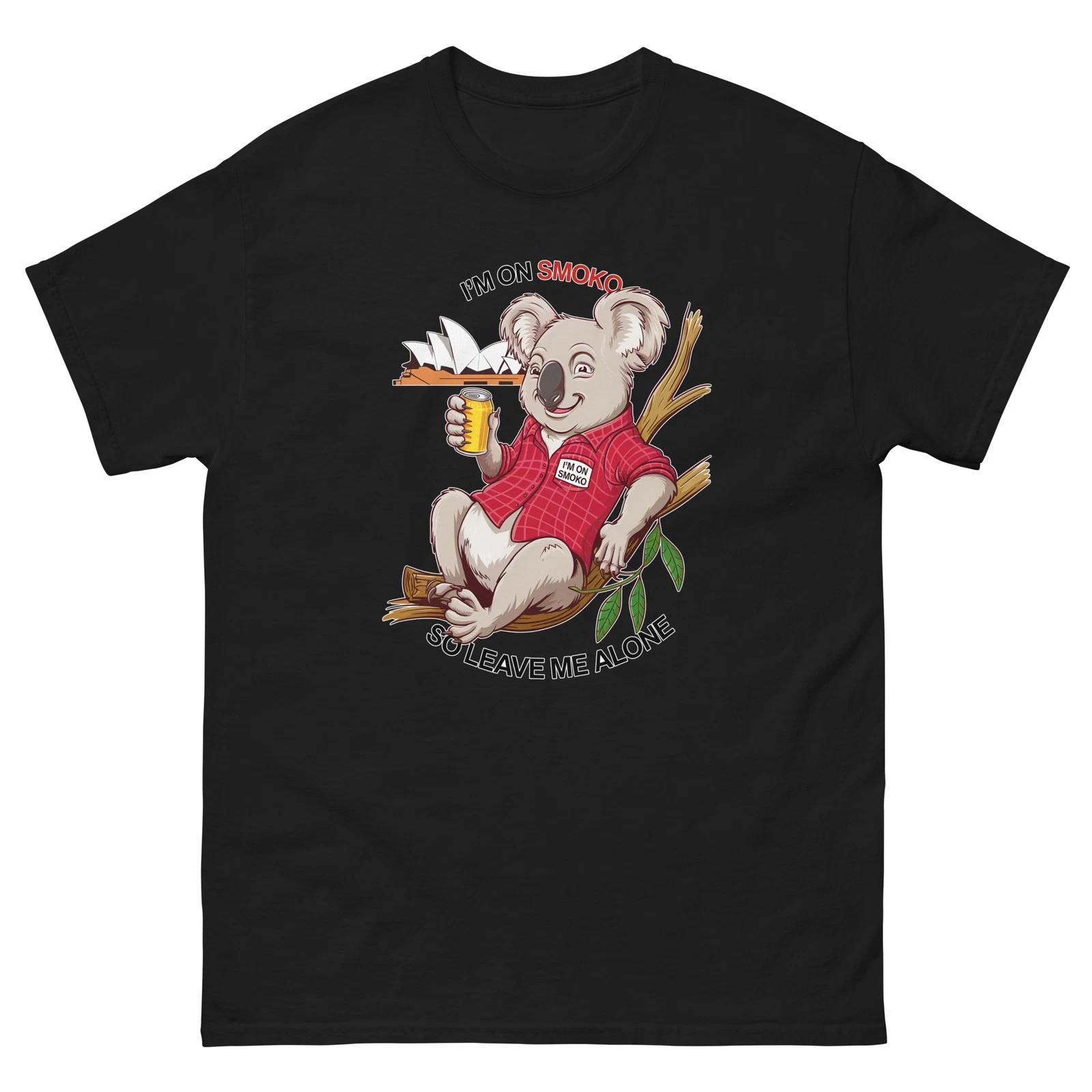 I m On Smoko Koala Chilling In Tree Fun T-Shirt 4XL