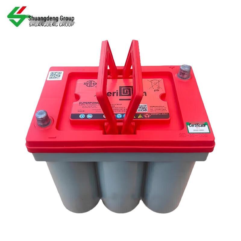Shuangdeng 6-SPB Series Lead-Carbon UPS/Energy Storage Battery CN plug (adapter included)
