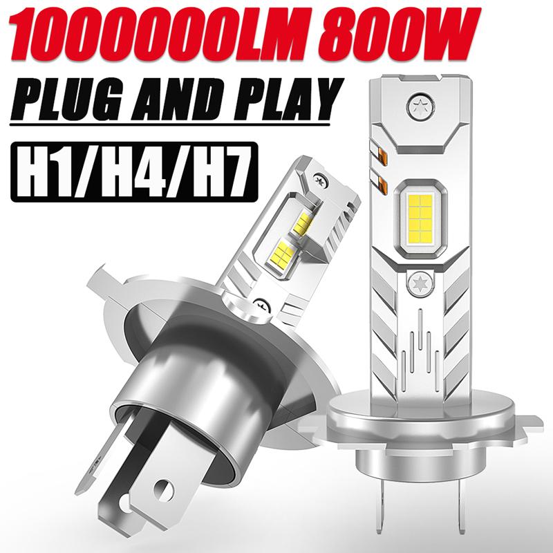 H7 H4 H1 Led Headlight Bulbs Mini Wireless 4500000LM 6000K CSP for Car Headlamp Auto Diode Lamps H11 9006 Led 12V Automobile