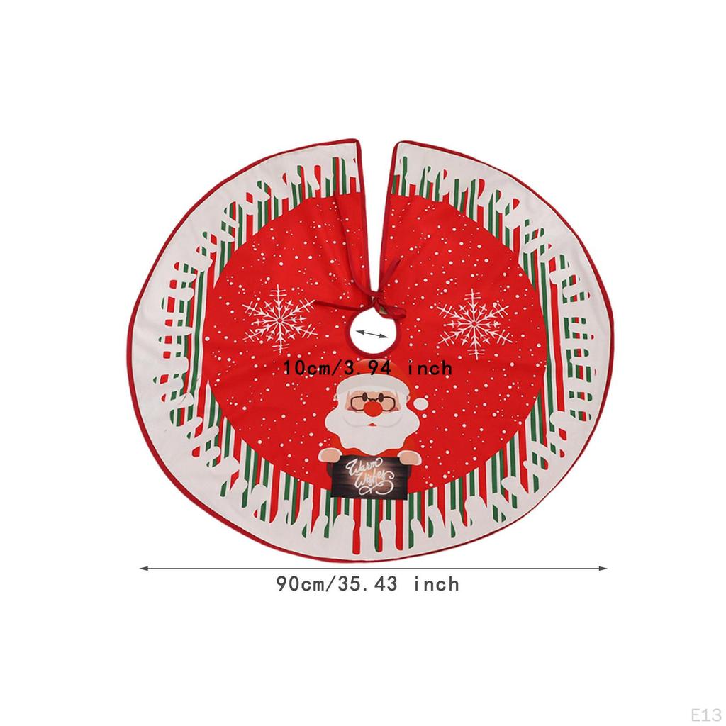 Christmas Tree Skirt 90 Cm Decoration Xmas Decor,Tree Base Mat,Xmas Mat for Indoor