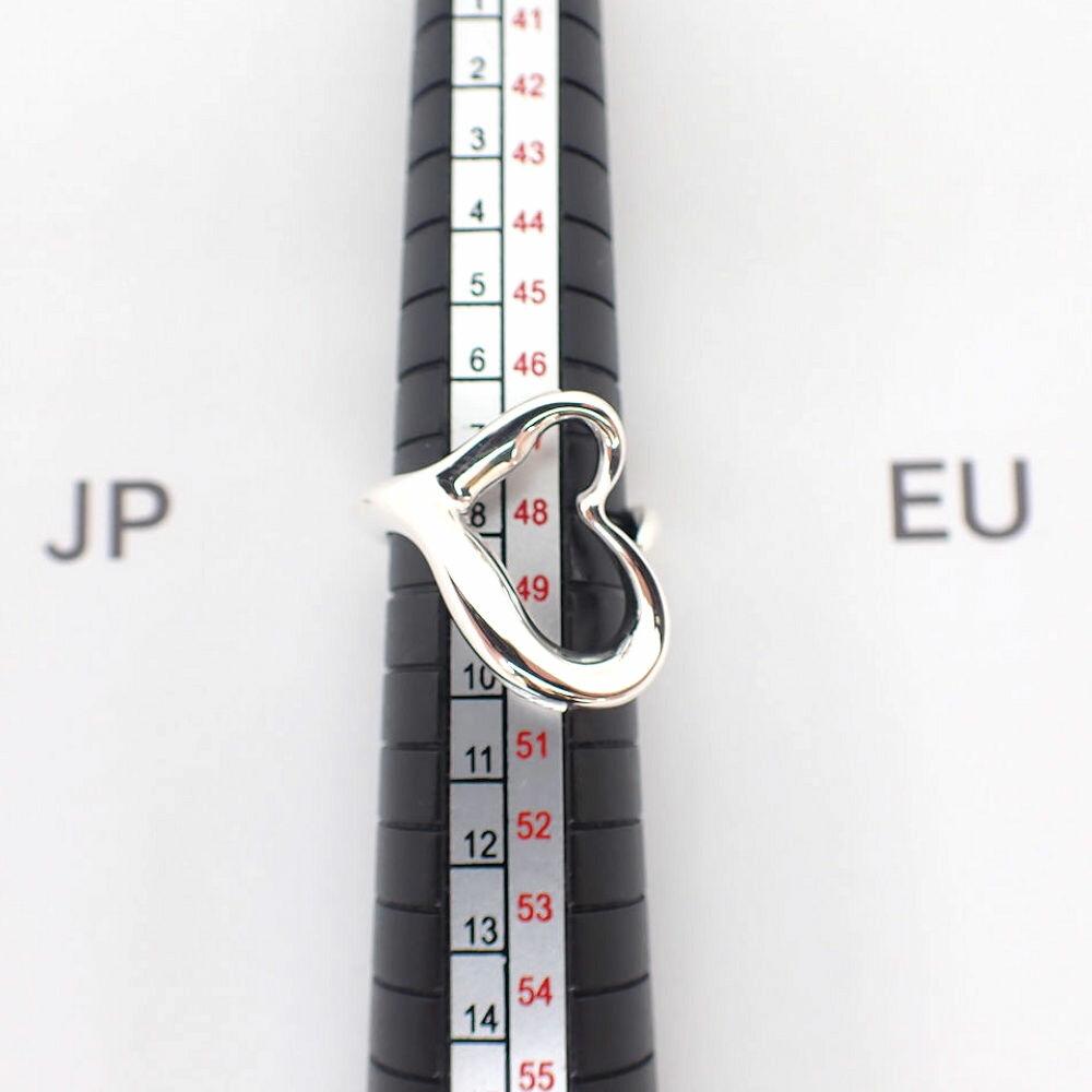 [Used] TIFFANY 925 Open Heart Ring / Size 8 / g539-22