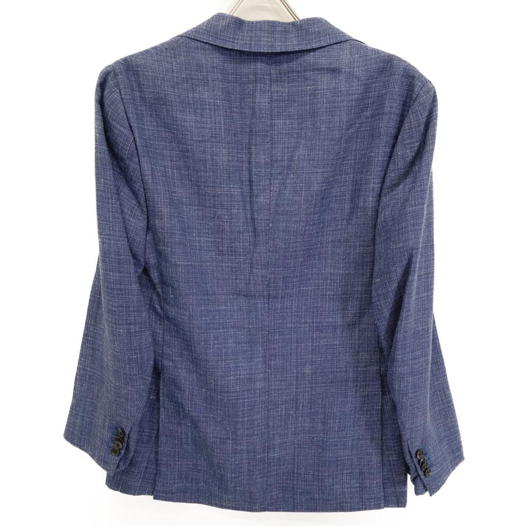 Brilla per il gusto Blue Woolcycle Linen Solid Jacket Jacket 48 blueUsed