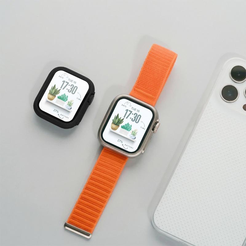 Nylon Strap+Case For Apple Watch Series11 10 46mm 9 8 7 41mm/45mm Glass+Full Cover Bumper For Iwatch 6 5 4SE 44mm 40mm Bracelet