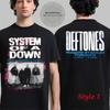 System Of A Down X Deftones Toronto Canada 2025 On Sep 3 And 5 2025 T-Shirt Unisex T-Shirt