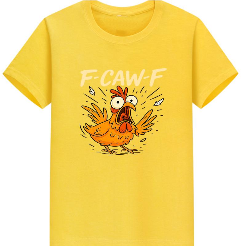 COTTON Frantic Cartoon Rooster TShirt Cool Casual Pride Tee Unisex New Fashion TShirt for Unisex and Women Street Style