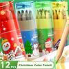 12pcs with Sharpener Drawing Graffiti Pencil Bucket Packing Color Sketch Pencil Art Painting