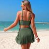 Summer Women's Two-Piece Swimsuit, European and American Sexy Mesh High-Waisted Bikini Swimsuit