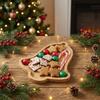 Elegant Wooden Christmas Dish Vintage Christmas Charcuterie Board  Home Party