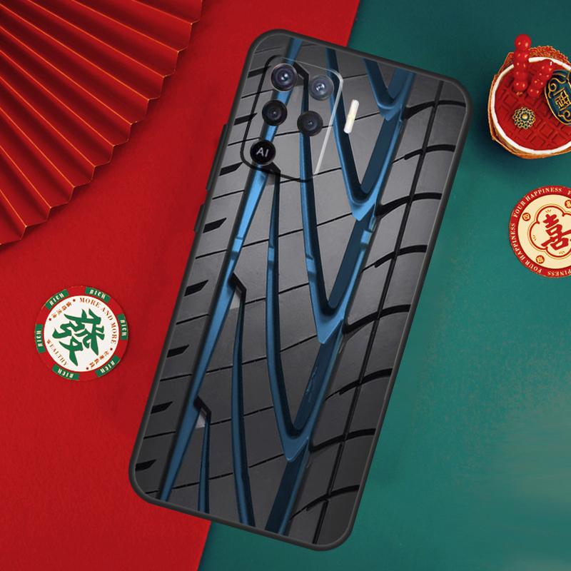 

Black Tire Tyre Tread Texture Case For Oppo A15 A17 A57 A6 A5 Pro A54 A74 A94 A16 A76 A96 A40 A60 A80 A18 A38 A58 A78 A98 OPPO A78 4G