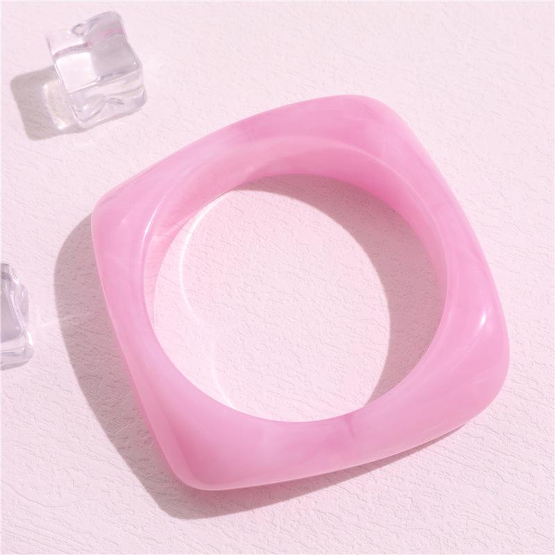 2026 Trend Acryl Übertrieben Unregelmäßig Geometrische Armreifen für Damen Harz Bunt Statement Armband Schmuck Geschenke