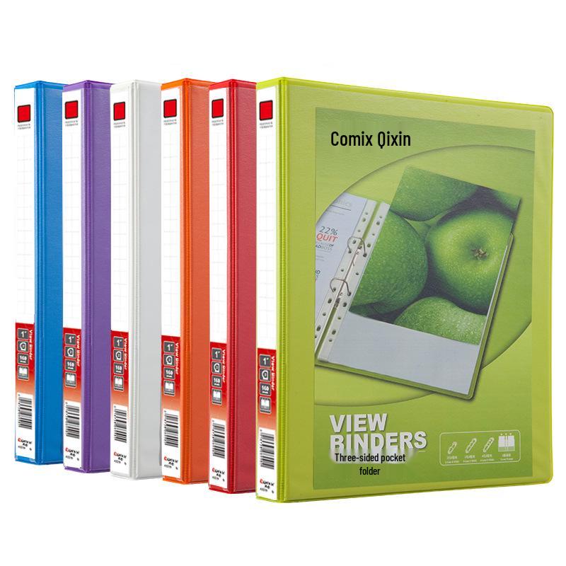 Qixin A0213 American Style A4 Three-Pocket 1.5 3-Hole D-Ring Binder
