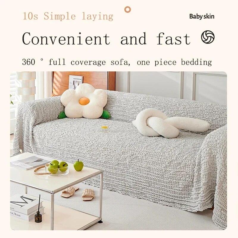 Sofa Cover for Living Room Sofa Towel Blanket Couch Cover Throw Blankets Nonslip Sofa Chair Bed Cover Home Decor
