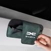 Auto Wildleder Leder Brillenetui Sonnenblende Brillenetui Aufbewahrung Auto Zubehör Für Dacia Logan Sandero Duster Lodgy Spring Jogger