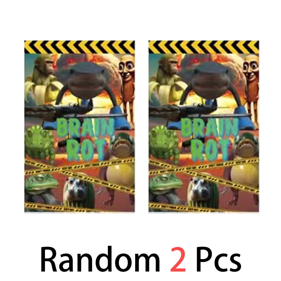 8Pcs/Set Anime Tung Tung Sahur Figure 24Pcs Baged Action Figurine Doll Kits Collection PVC Model Toy Children Birthday Gift