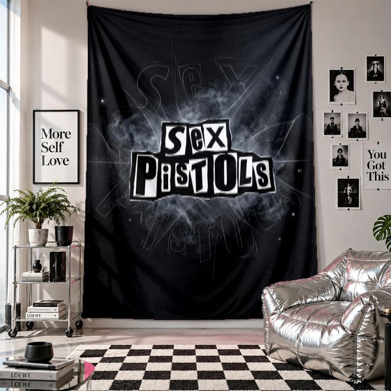 Sex Pistols Wall Tapestry Home Decor Wall Hanging Cloth for Bedroom Living Room Background