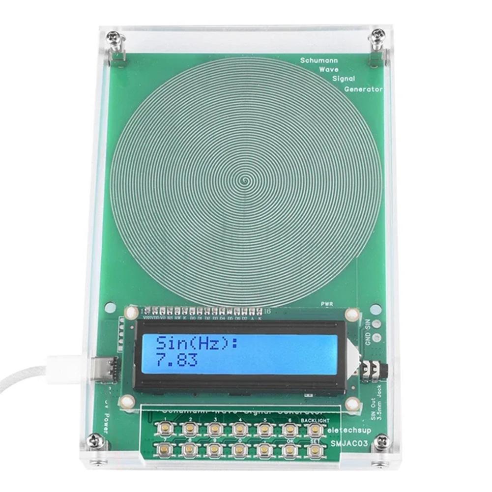 7.83Hz Ultralow Frequency Pulse Audio Resonator 0.01Hz~100000Hz Adjustable Pure Sine Signal Generator Micro USB/Type-C Interface