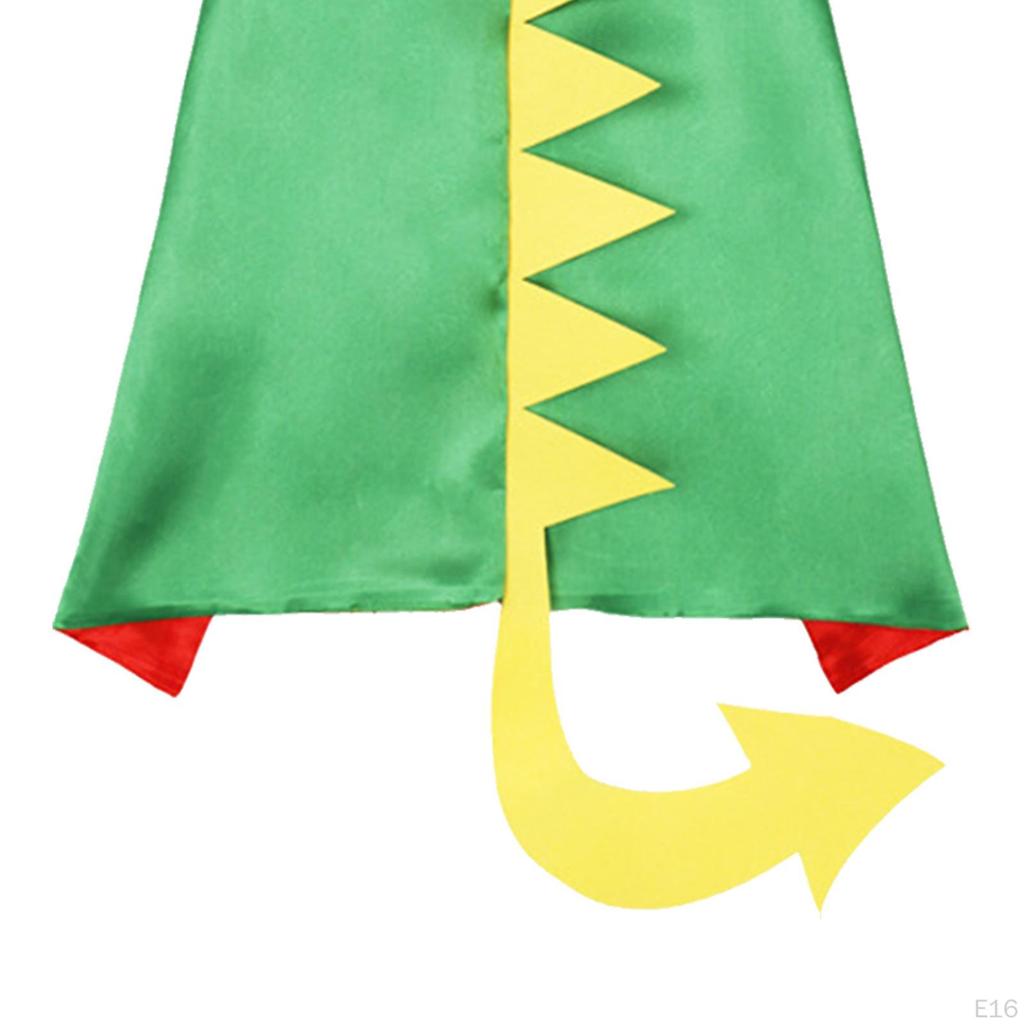 Dinosaur Costume Cape Mask Cosplay Accessories Party Robe Halloween Cloak for Fancy Dress Birthday
