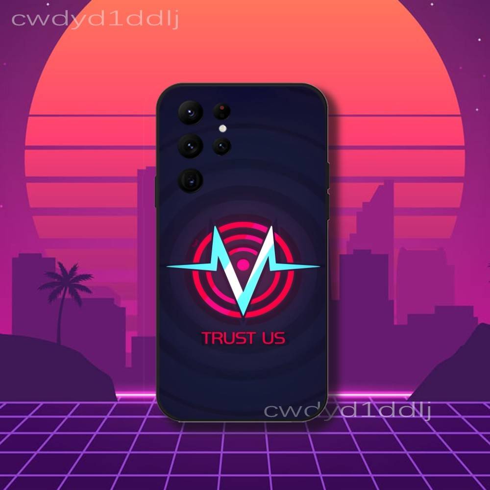 V-Vox Trust Us H-HazbinS Phone Case For Samsung S10,S21,FE,S21 ,S26,S25,S24,S23,Ultra,S9,S22,Plus Black Shockproof TPU