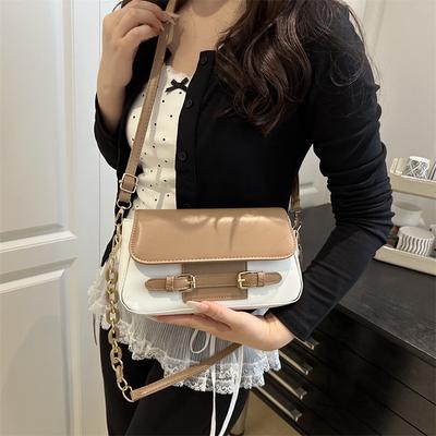 Fil à coudre sac messager bandoulière unique sac polyvalent pour femmes couvercle petit sac carré