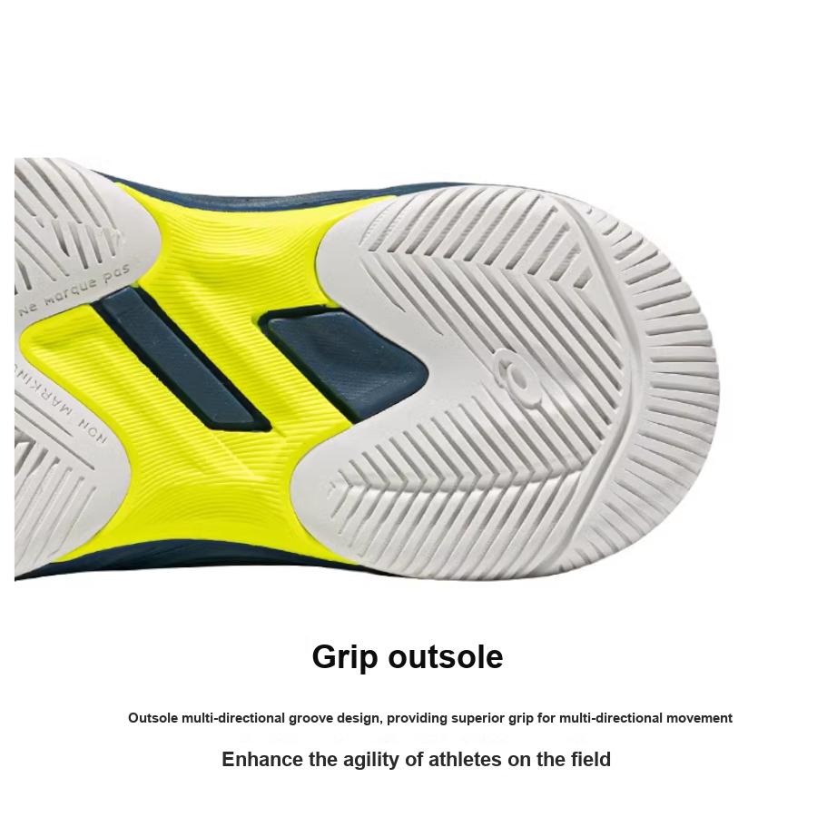 New Asics Gel Game 9 Anti Slip Wear Resistant Low Top Kids' Training Shoes White Blue Yellow Teenagers 1044A052-104