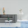 Mary Ballerina Statue Lady Dancing Girl Figurine Decorative Artwork Resin Sculpture for Office