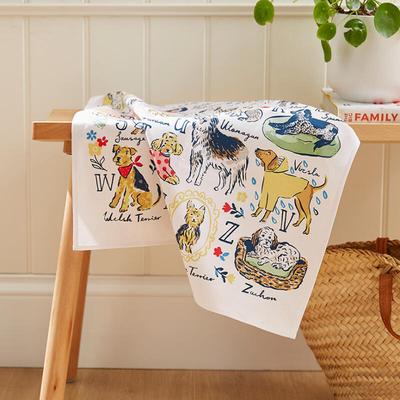 Best In Show Puppy Cotton Tea Towel