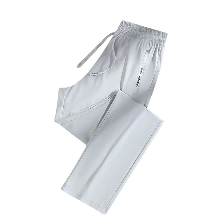 Lässige einfarbige Damen Hose mit Taschen Elastischer Bund Gerades Bein