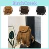 Trendy Vintage Fringe Shoulder Bag Chic Crossbody Purse In Black Brown Coffee Colors For Women