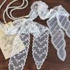Fairy Lace Headband French Neckerchief Summer Hair Ribbon  for Women