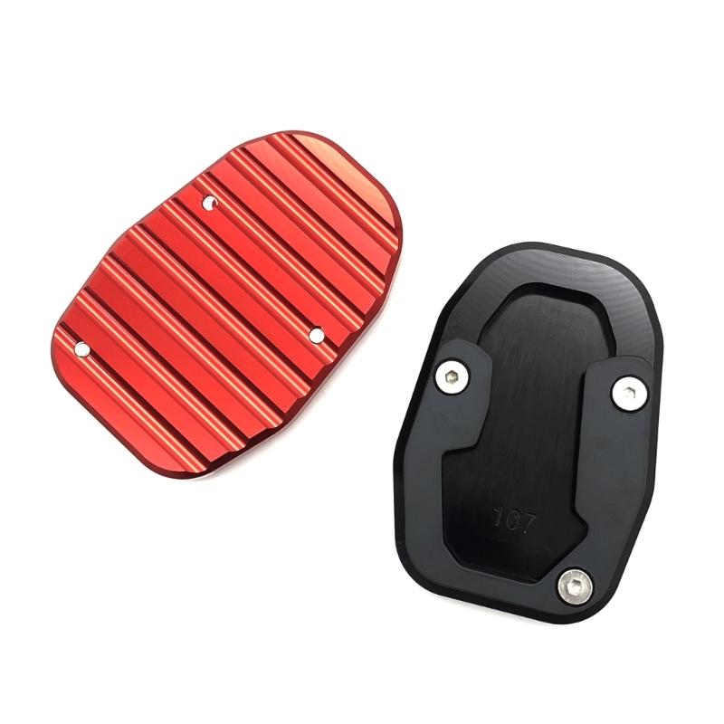 Motorcycle Side Stand Support Plate Aluminum Kickstand Extension Plate Foot Side Stand Enlarge Pad for DESERT X 2022+