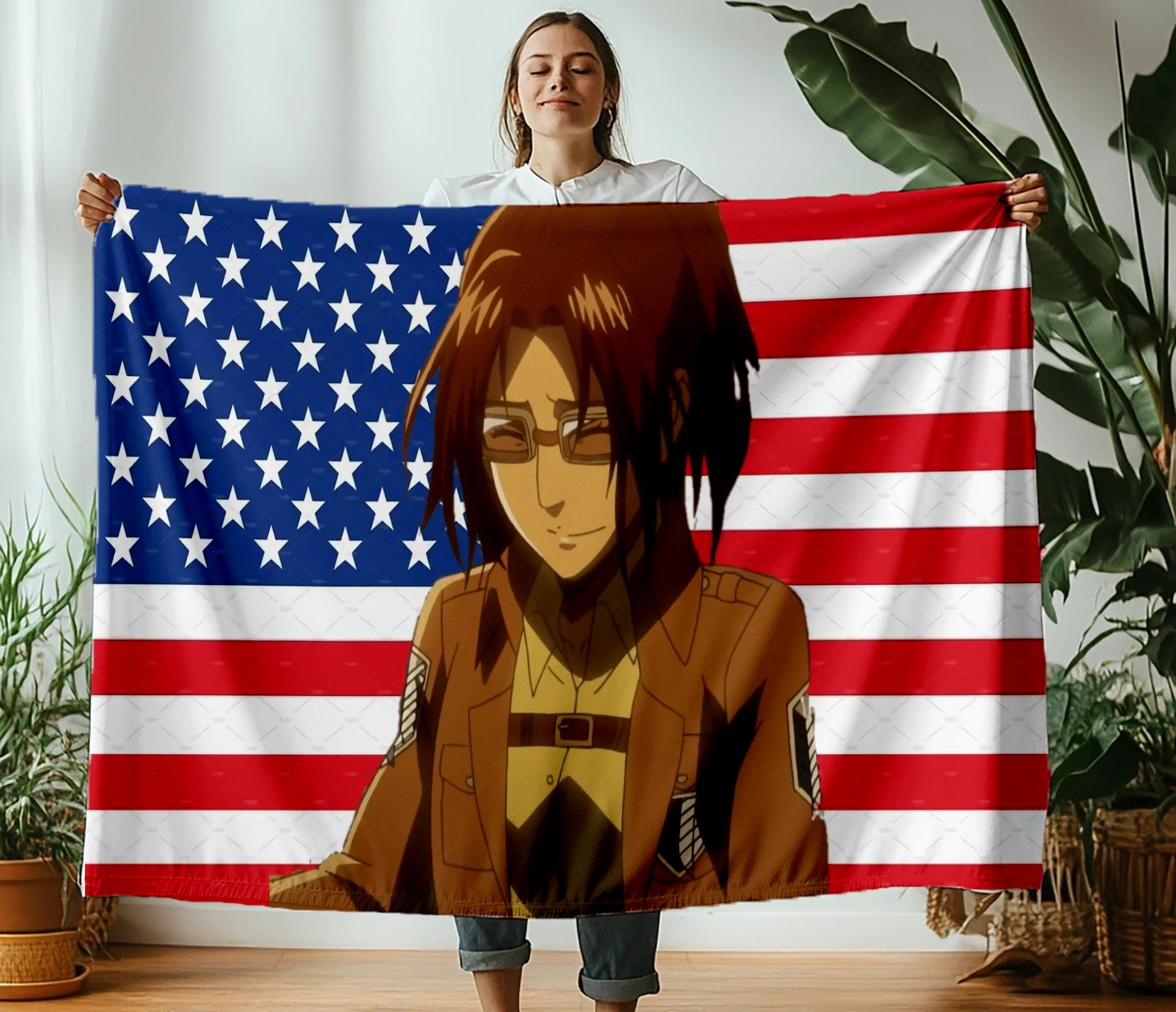 

130×150cm Hanzhi Zoe Thin Printed blanket Camping Throw Bed Sofa Office Air Conditioning Soft Leisure Blankets 75x90cm