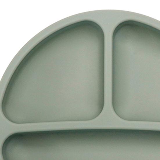 Yousheng Baby Cutlery Grid Partitions Food Grade Soft High Temperature Resistant Silicone Suction Cup Baby Cutlery Bowl Dining Accessories