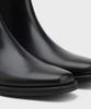 Firenze Atelier [Vibram] Minimal Semi-Square Line Chelsea Boots 7430 [Fg Black]