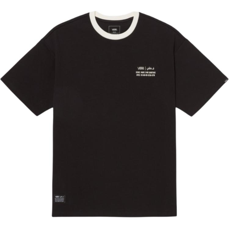 

Vans Asian Artist Series Color Block Brand Logo Numeric Letter Print Pattern Round Neck Pullover Casual Short Sleeve T-Shirt Men T-Shirt VN000JHFBLK1 L